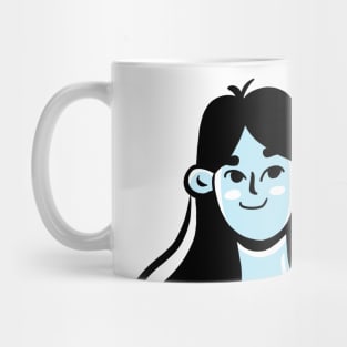 Blue Woman Mug